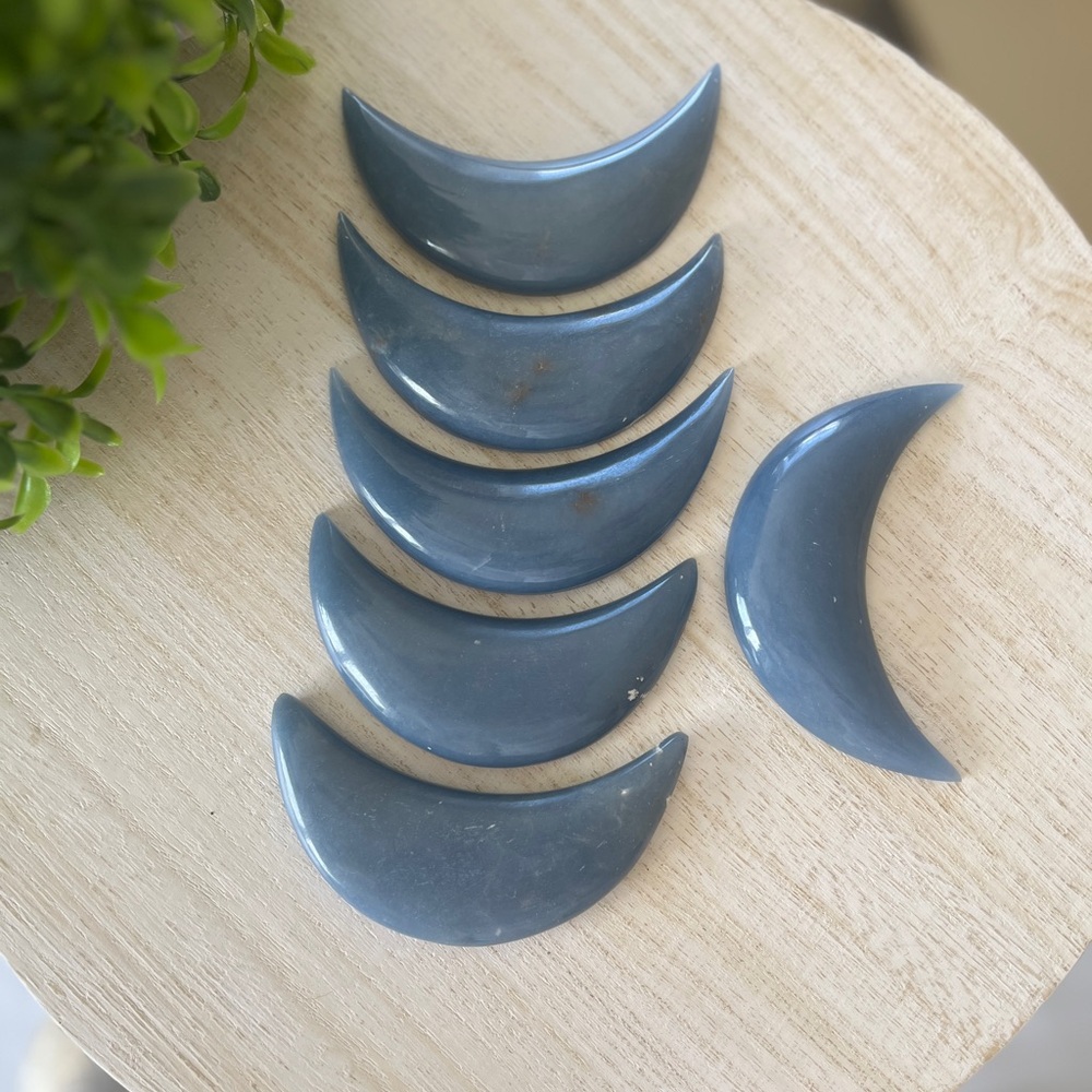 Angelite Crescent Moon